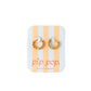 Pip Pop Post Bow Repeat Hoop Earrings - Hypoallergenic, Girl Gift