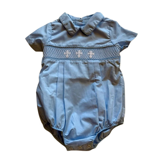 City Beautiful Smocked Cross Boy Bubble