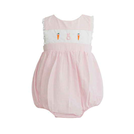 Krewe Kids Leigh Pink French Knot Bunny and Carrots Bubble