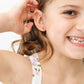 Pip Pop Post Cross Stud Earrings - Hypoallergenic, Flat Back, Girl Gift