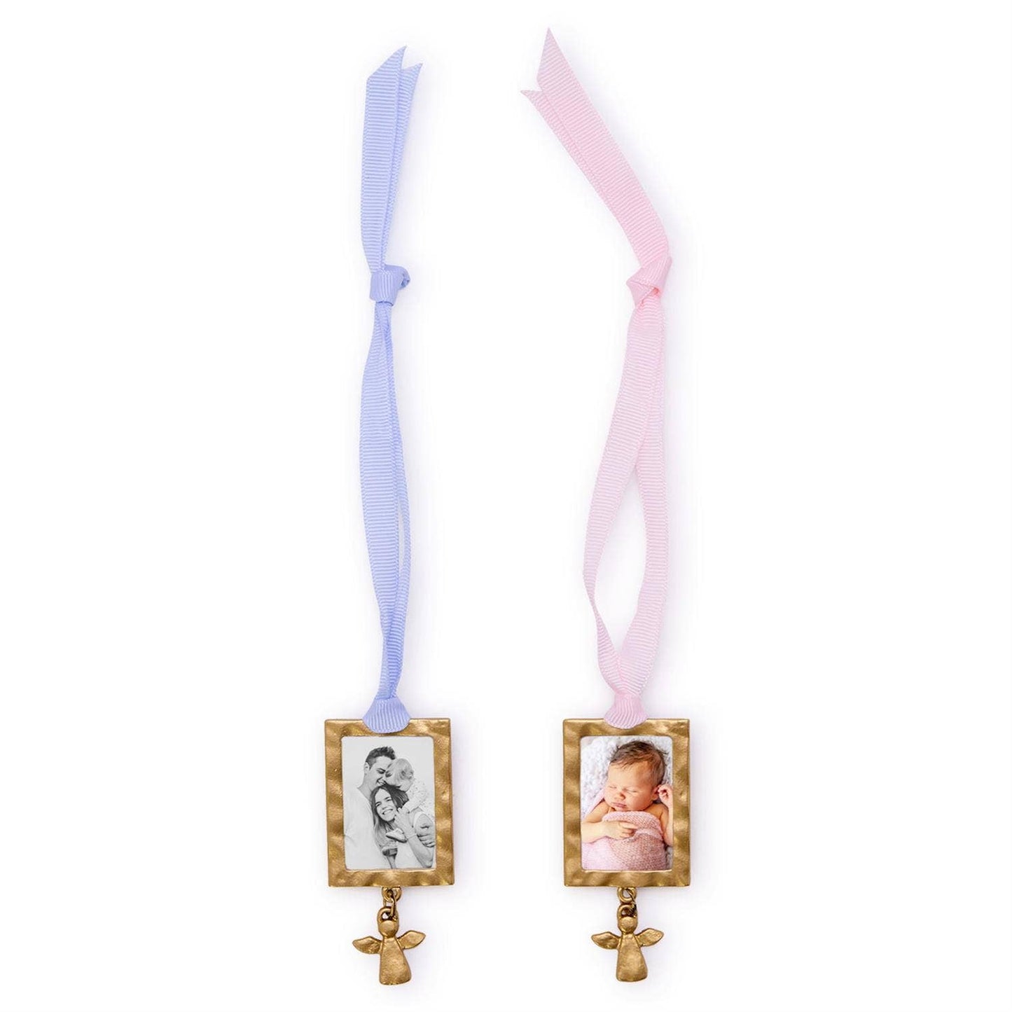 Cupcakes and Cartwheels Keepsake Ornament Photo Frame with Angel Charm