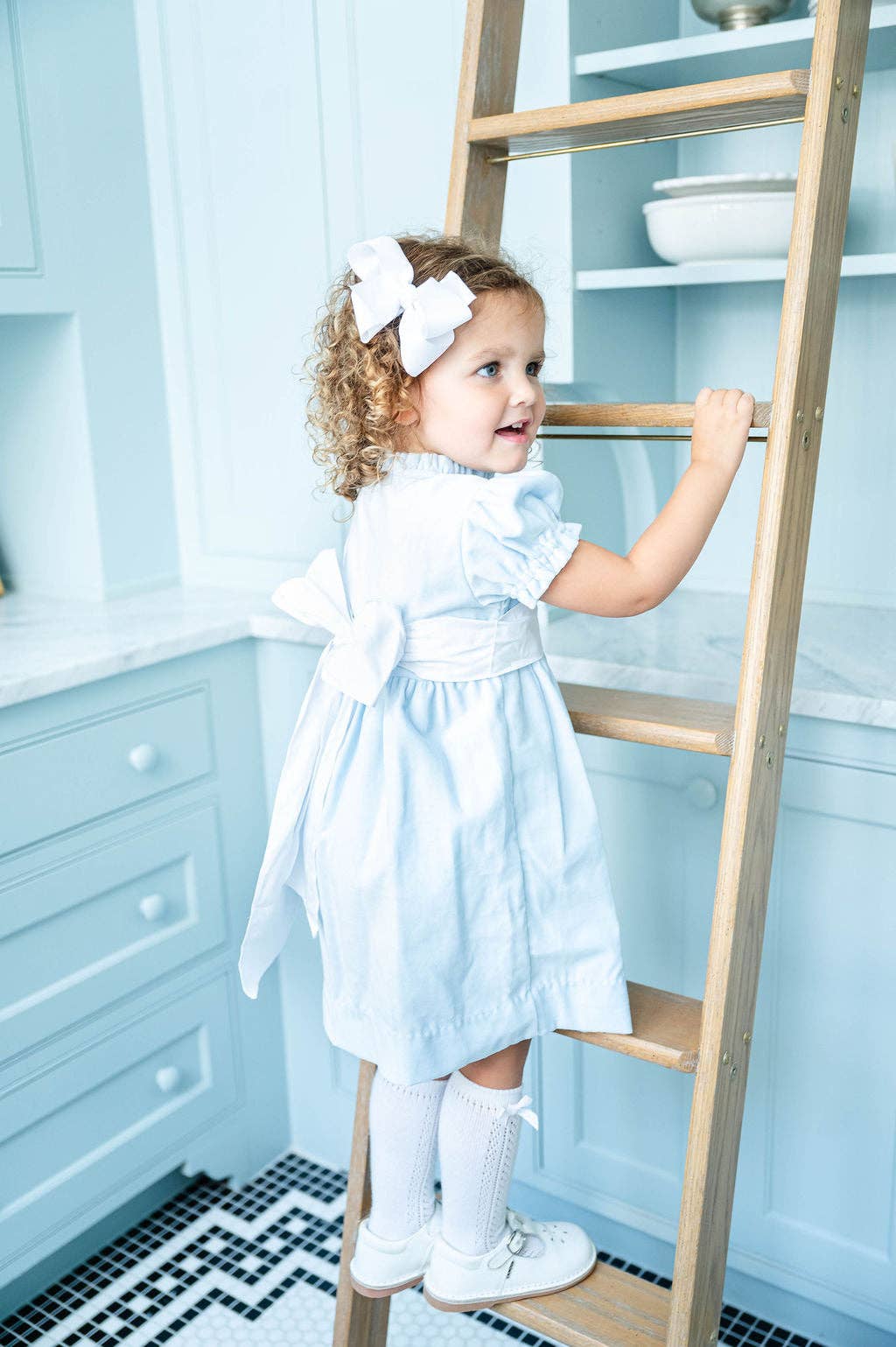 Ruth and Ralph Blue Velvet Holiday Dress
