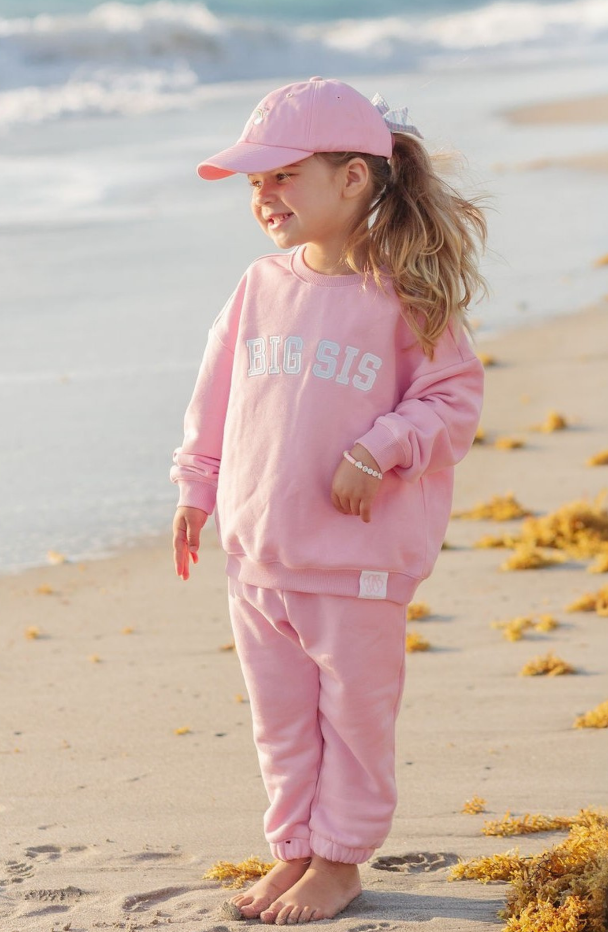 Bits and Bows Big Sister Pink Sweatshirt