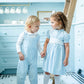 Ruth and Ralph Blue Velvet Holiday Dress