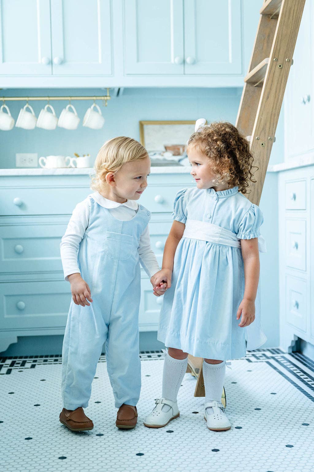 Ruth and Ralph Blue Velvet Holiday Dress