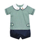 Remember Nguyen Navy Plaid Riley Short Set--Ducks