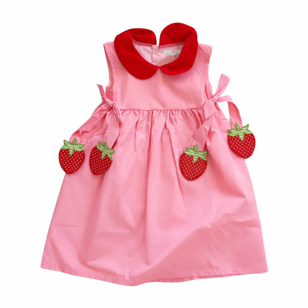 City Beautiful Strawberry Side Tag Dress