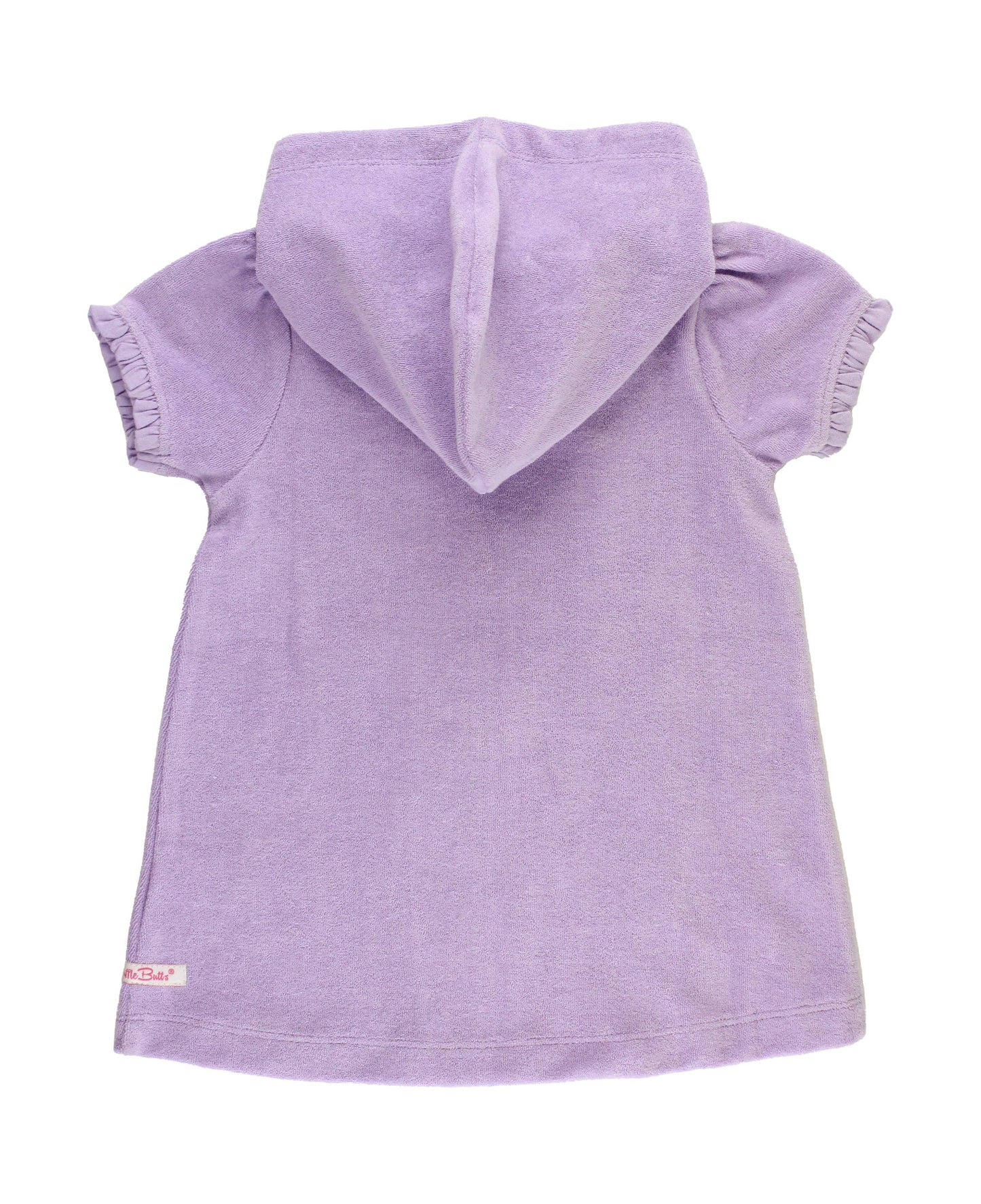 Rufflebutts Girls Lavender Terry Full-Zip Cover Up