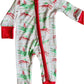 Sweet Bay Clothing Gator/Crawfish Christmas Zipper Onesie