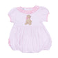 Magnolia Baby Puppy Playtime Applique Ruffle Bubble - Pink