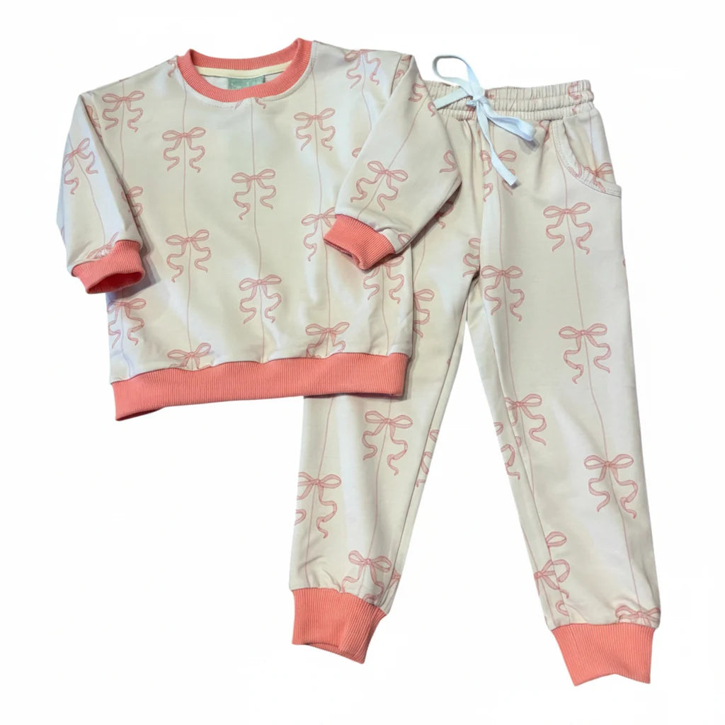 Sage and Lilly Bow Jogger Set
