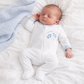 Magnolia Baby Gone Fishing Applique Zip Footie