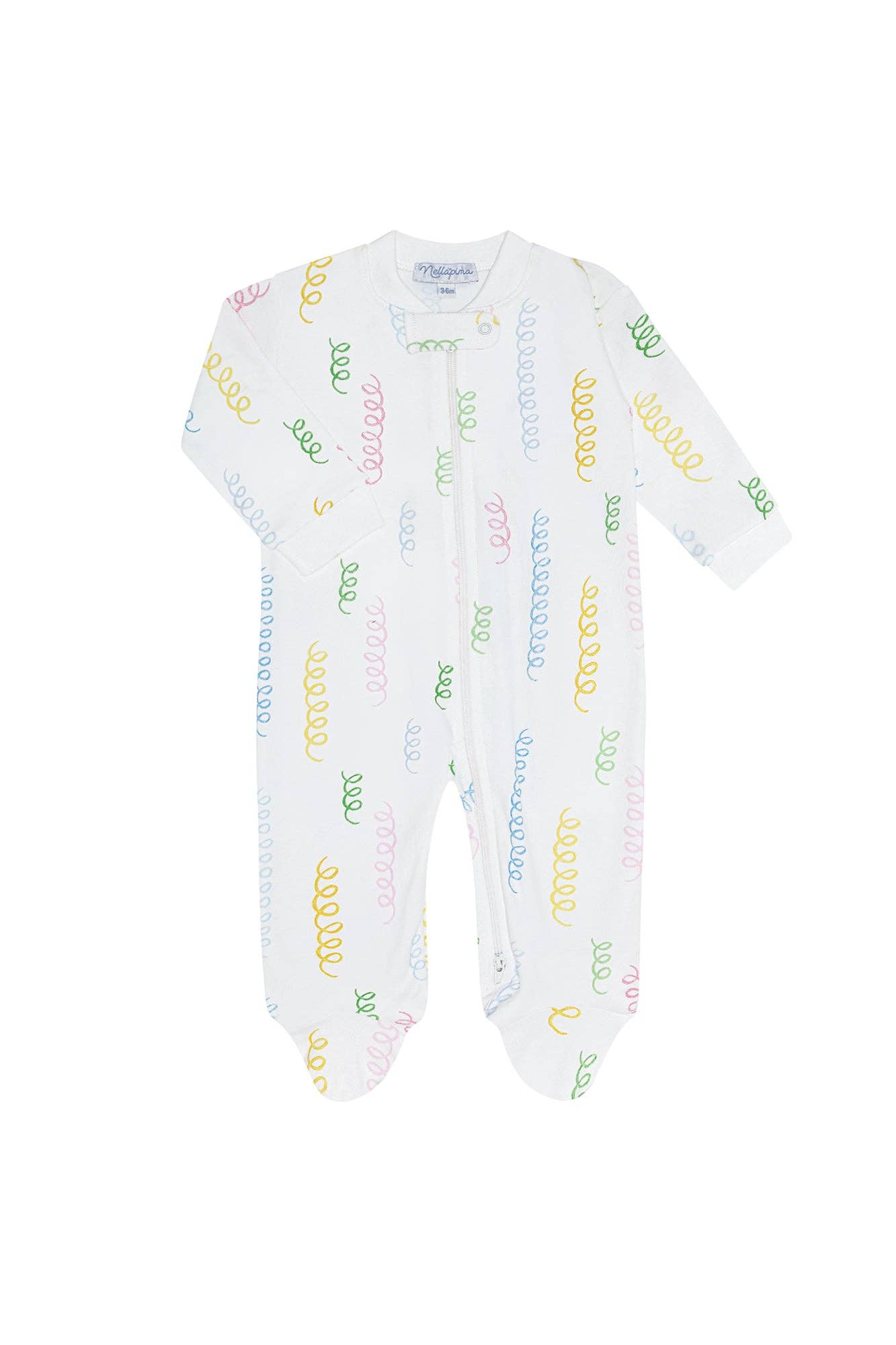 Nellapima Spirals Print Zipper Footie
