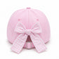 Bits and Bows Pink Jack-O-Lantern Bow Baseball Hat