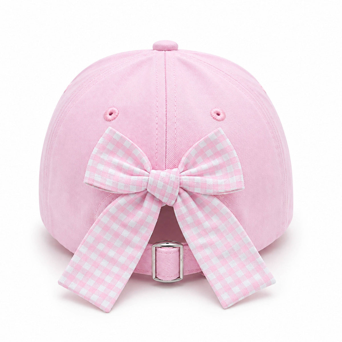 Bits and Bows Pink Jack-O-Lantern Bow Baseball Hat