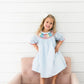 Poppy Kids Blue Crayon Dress