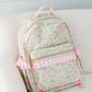 Poppy Kids Co Pink and Green Floral Backpack