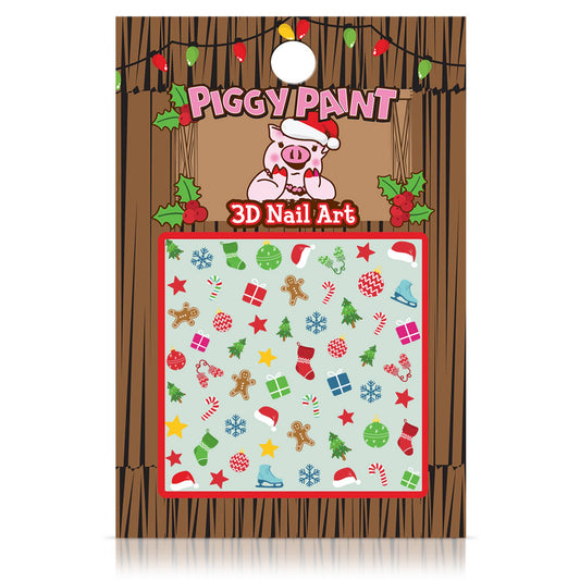 Piggy Paint Christmas Cutie Nail Art Non-Toxic Kids Nail Polish