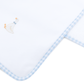 Magnolia Baby Silly Goose Receiving Blanket - Light Blue