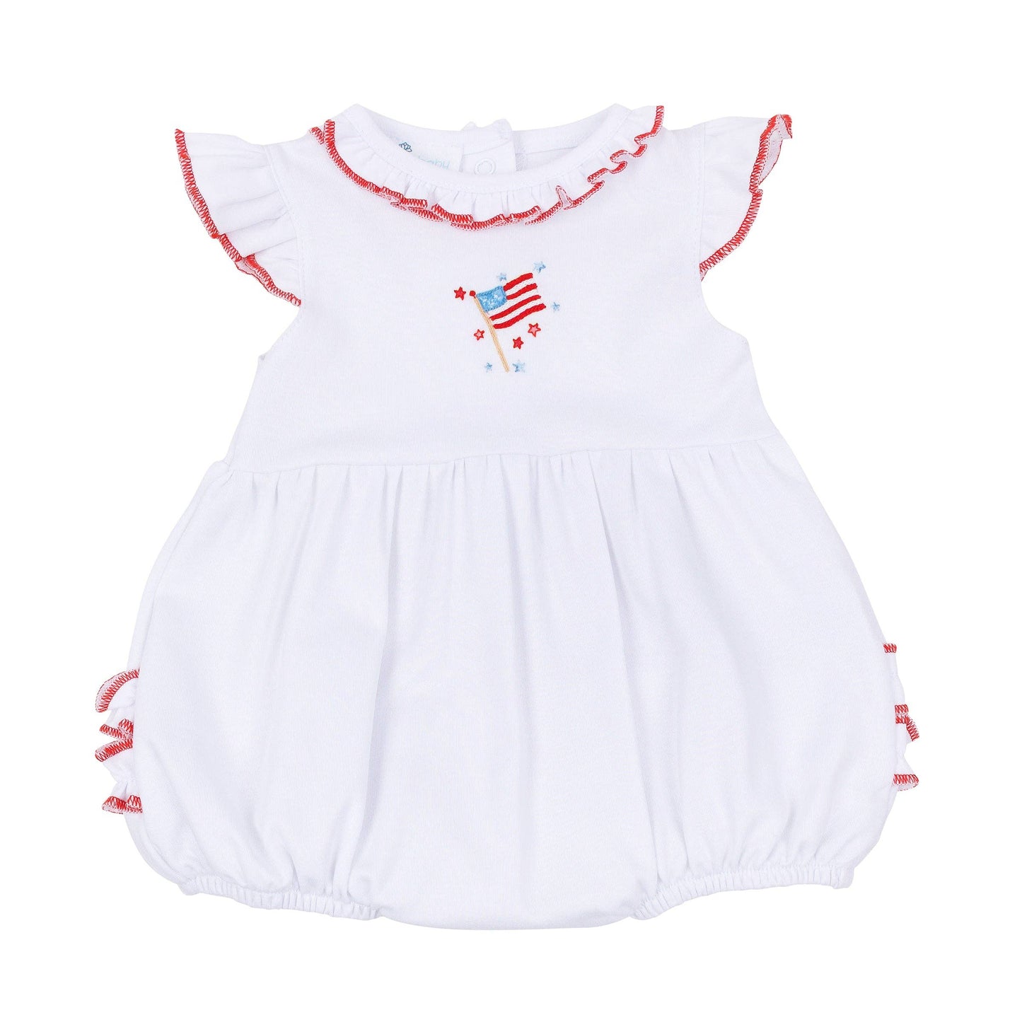 Magnolia Baby A Sparkly Fourth Ruffle Bubble