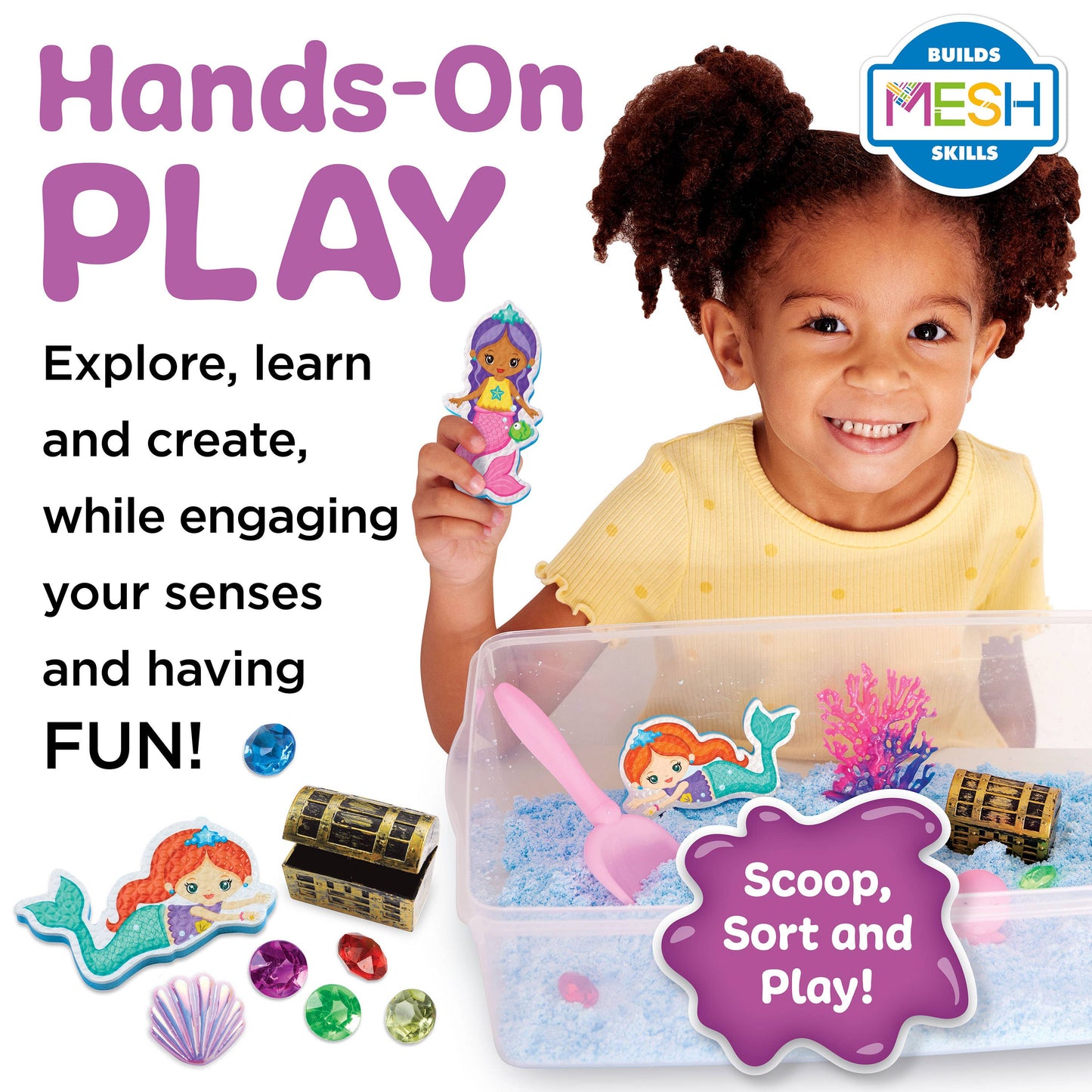 Faber-Castell Sensory Bin Mermaid Activity Bin for Kids