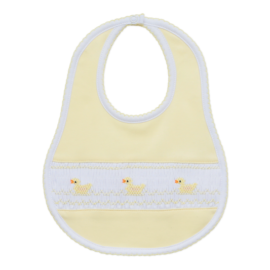 Magnolia Baby Little Ducklings Classics Smocked Bib - Yellow