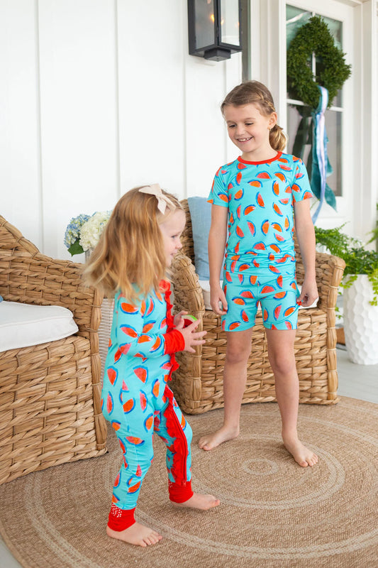 Sweet Bay Clothing Watermelon 2 Piece Short Pajama Set