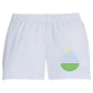 Little English Applique Basic Short--Sailboats