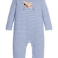 Little English Applique Romper--Flying Mallard