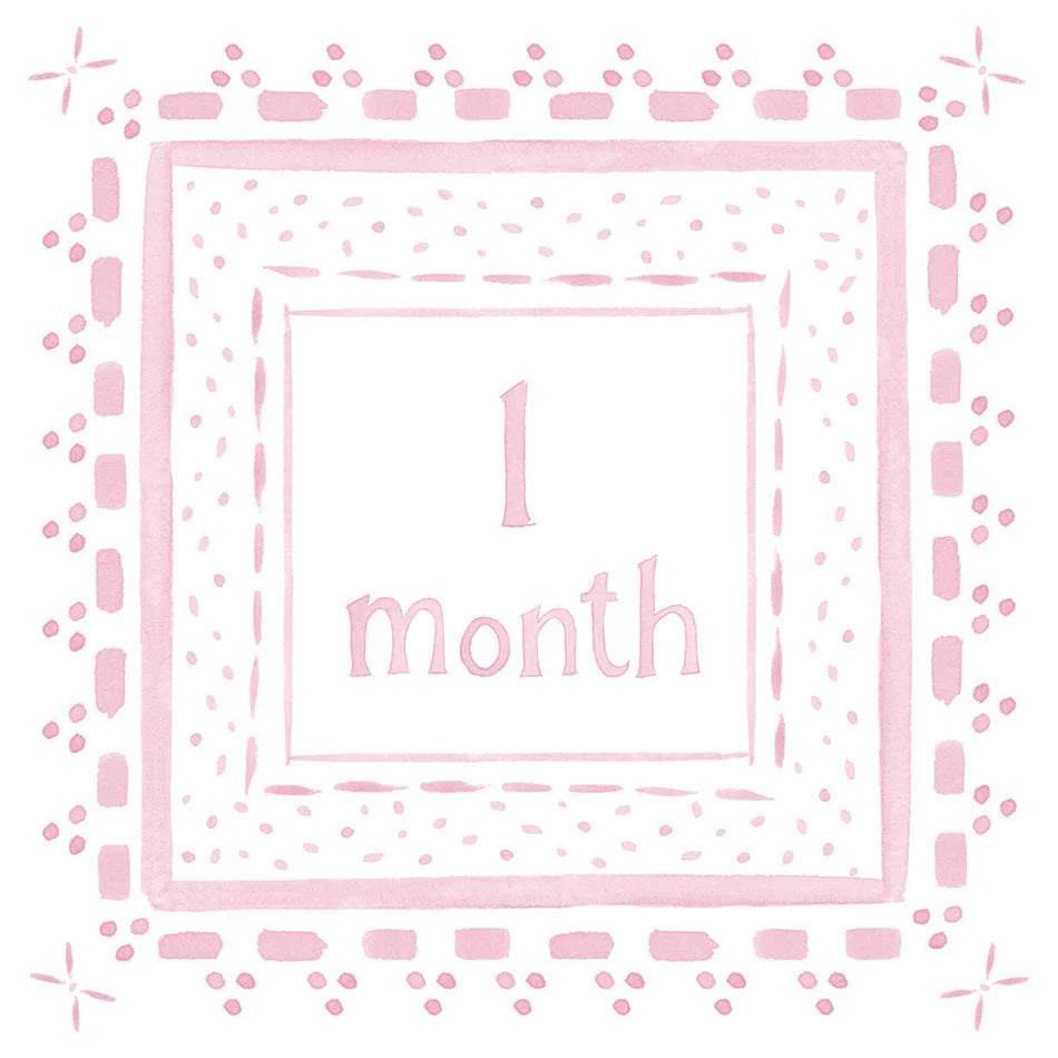 Proper Peony Milestone Cards--Pink