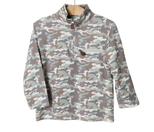 Millie Jay Kingston 1/4 Zip Pullover--Camo