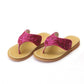 L'Amour Ramona Fashion Glitter Thong Sandal--Fuchsia
