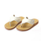 L'Amour Ramona Fashion Glitter Thong Sandal--White