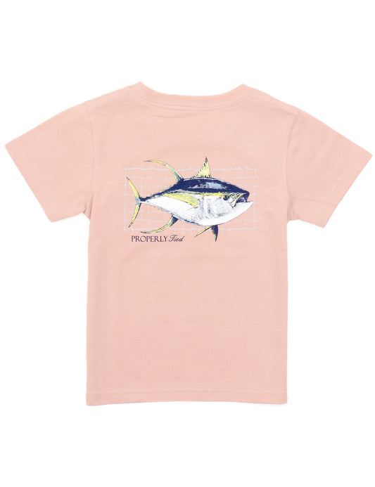 Properly Tied Baby Tuna Short Sleeve T-Shirt-- Peach