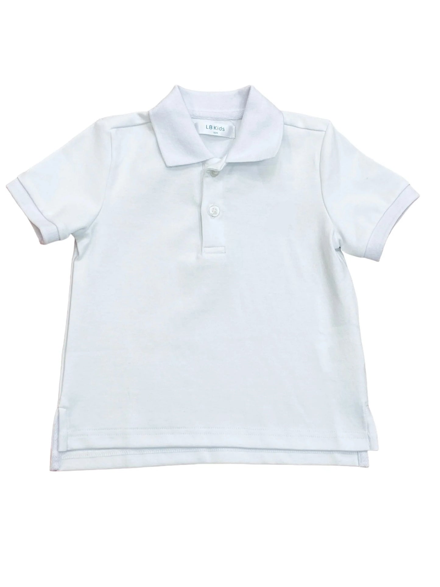 Lulu Bebe Blake White Short Sleeve Polo