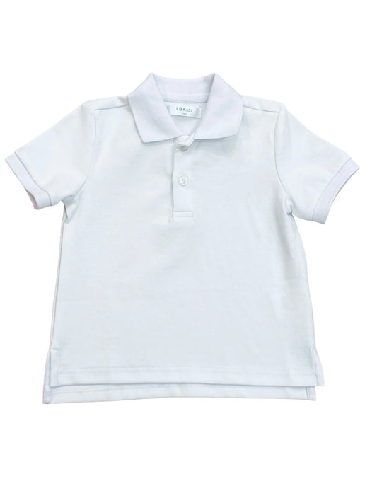 Lulu Bebe Blake White Short Sleeve Polo