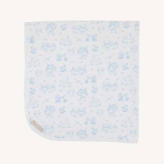 Beaufort Bonnet Baby Buggy Blanket--Sir Propers Sweet Arrival (Beale Street Blue)