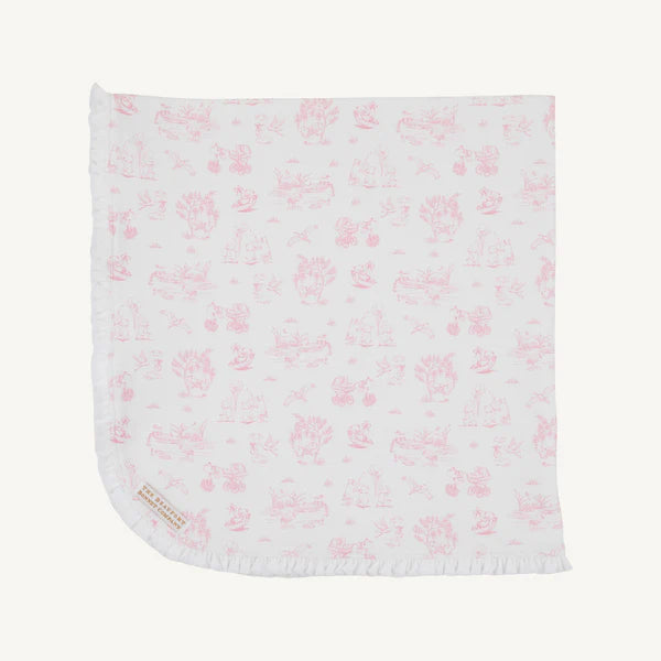 Beaufort Bonnet Baby Buggy Blanket--Sir Propers Sweet Arrival (Hamptons Hot Pink)