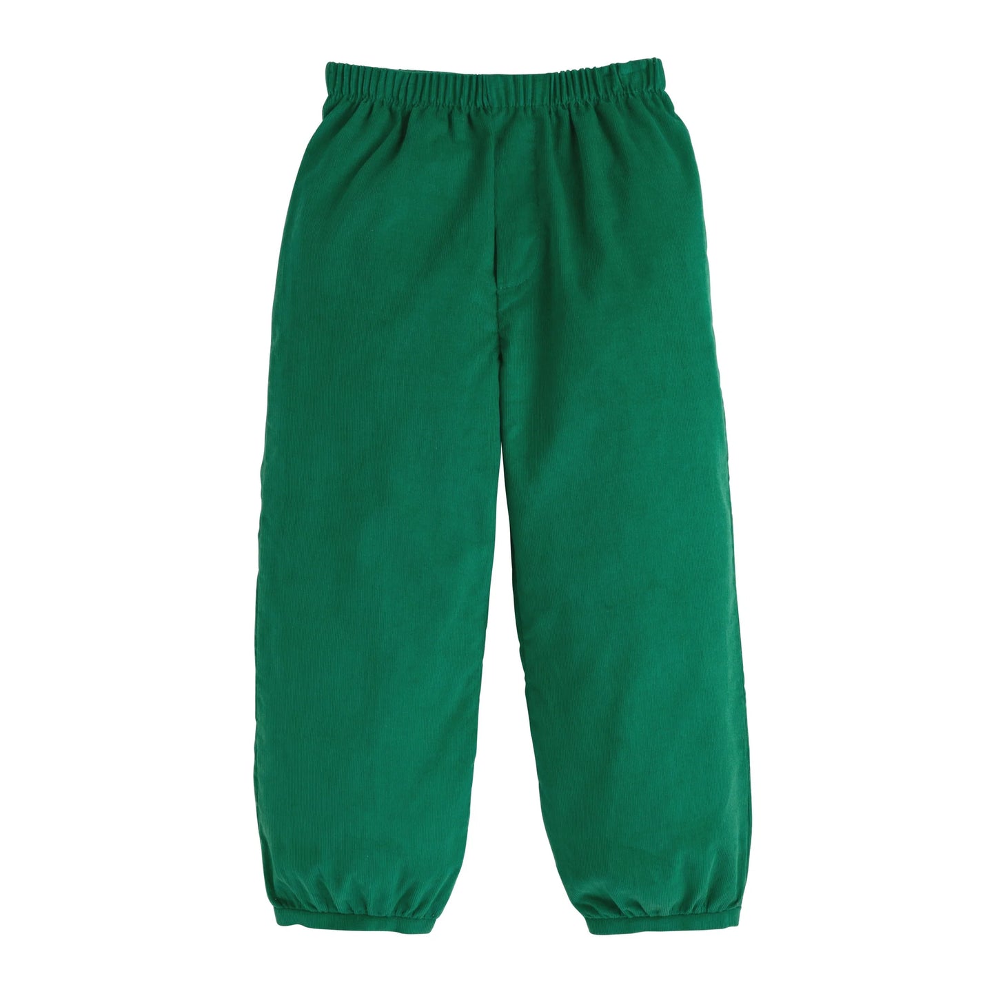 Little English Banded Pant--Evergreen Corduroy