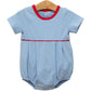 Trotter Street Bentley Bubble--Cornflower Stripe/Red