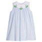 Little English Bib Dress--Sailboats