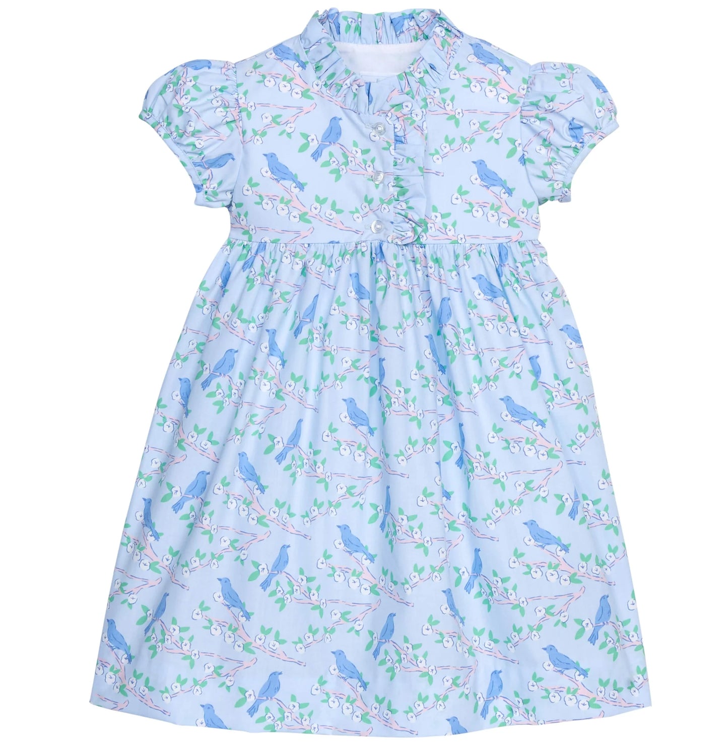 Little English Birdie Dress--Cherry Blossoms