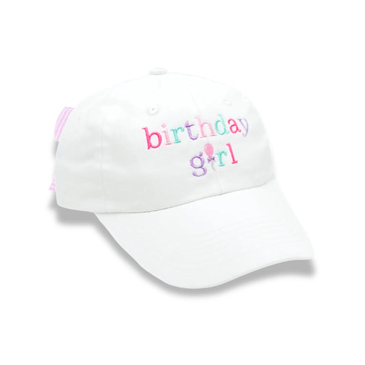 Bits & Bows Girls Birthday Baseball Hat