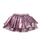 Lulu Bebe Zaza Metallic Lavender Double Ruffle Skirt