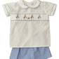 Lulu Bebe Drew Peter Rabbit Smocked Shorts Set