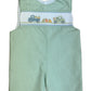 Lulu Bebe Pete Pumpkin Smocked Shortall