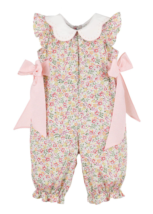 Sophie and Lucas Bloomie Bunch Playsuit,  Coral