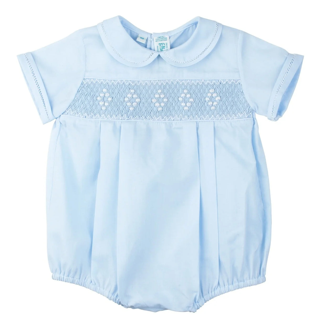 Feltman Brothers Smocked Diamond Creeper Style 957---Blue