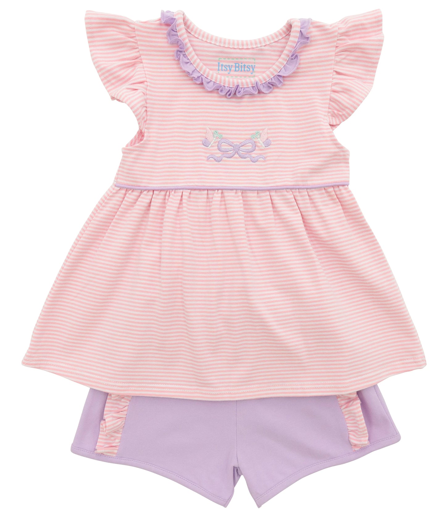 Itsy Bitsy Butterflies and Bows Short Set