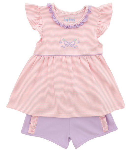 Itsy Bitsy Butterflies and Bows Short Set